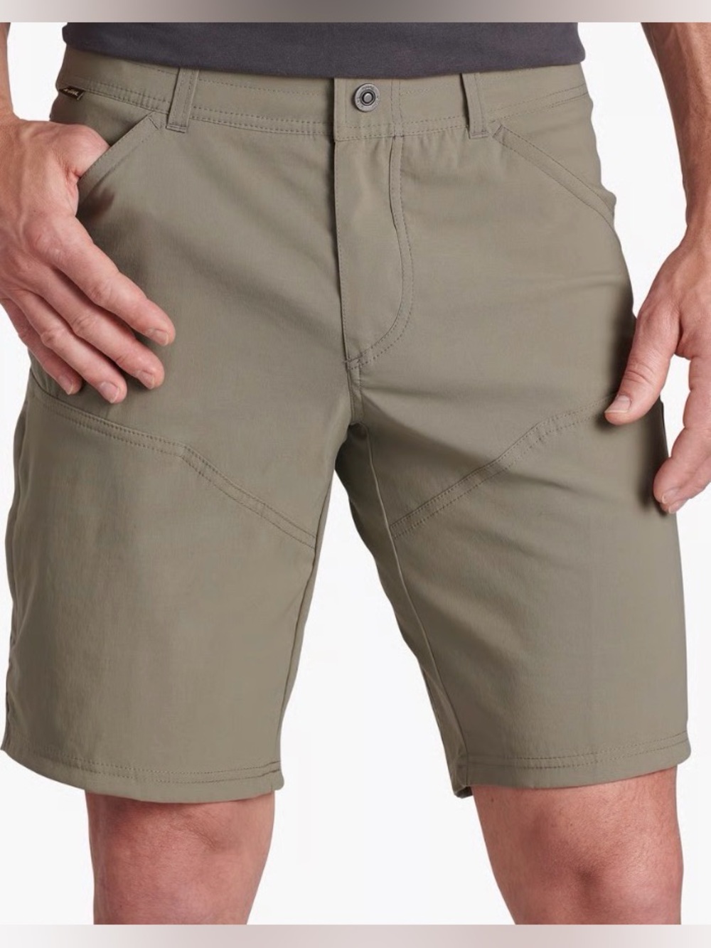 Kuhl RENEGADE SHORT Durable, water-resistant, quick-dry short pockets Khaki 40